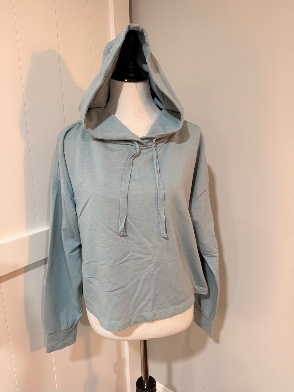 Zella Light Blue Hooded Pullover Sweatshirt